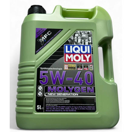 Масло моторное LIQUI MOLY Molygen New Generation 5W-40 SN, A3/B4 5л.