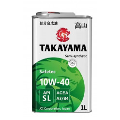 Масло моторное TAKAYAMA Safetec SAE 10W-40 ACEA A3/B4 API SL 1л (металл)