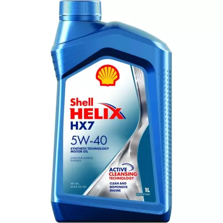 Масло моторное SHELL HELIX HX7 5W40 1л Масло моторное SHELL HELIX HX7 5W40 1л