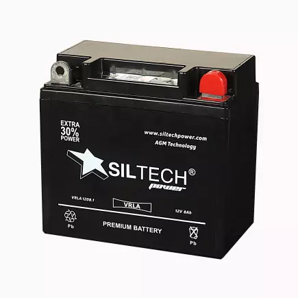SILTECH VRLA1208.1 12V8Ah (12N7-3B YT7B-BS) (п.п.) SILTECH VRLA1208.1 12V8Ah (12N7-3B YT7B-BS) (п.п.)