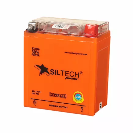 SILTECH GEL1207.1 12V7Ah (YTX7L-BS) (о.п.) высокая SILTECH GEL1207.1 12V7Ah (YTX7L-BS) (о.п.) высокая