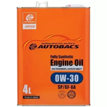 Масло моторное AUTOBACS Engine Oil 0W-30 SP/GF-6A (4L) Масло моторное AUTOBACS Engine Oil 0W-30 SP/GF-6A (4L)
