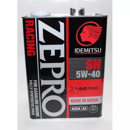 Масло моторное IDEMITSU ZEPRO RACING 5W40 4л Масло моторное IDEMITSU ZEPRO RACING 5W40 4л