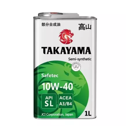 Масло моторное TAKAYAMA Safetec SAE 10W-40 ACEA A3/B4 API SL 1л (металл) Масло моторное TAKAYAMA Safetec SAE 10W-40 ACEA A3/B4 API SL 1л (металл)